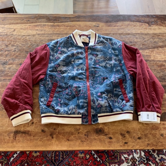 Free People Varsity of Dreams Bomber Jacket - Picture 2 of 16